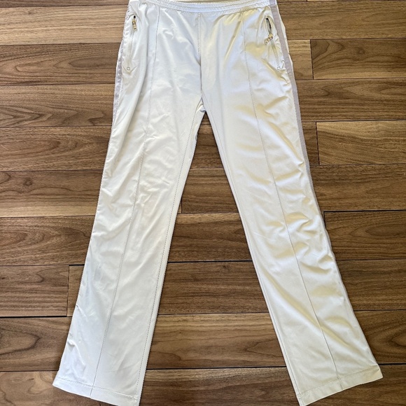 Vintage Prada | Est. Size M/L | Icy Grey Pleated Trouser Track Pants - Picture 1 of 6